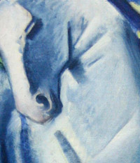 Franz Marc, Blaues Pferd, Ausschnitt